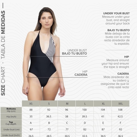 NWT Salitre XL one piece halter swimsuit - Picture 6 of 7